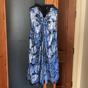 Nicole Miller strapless, mini dress